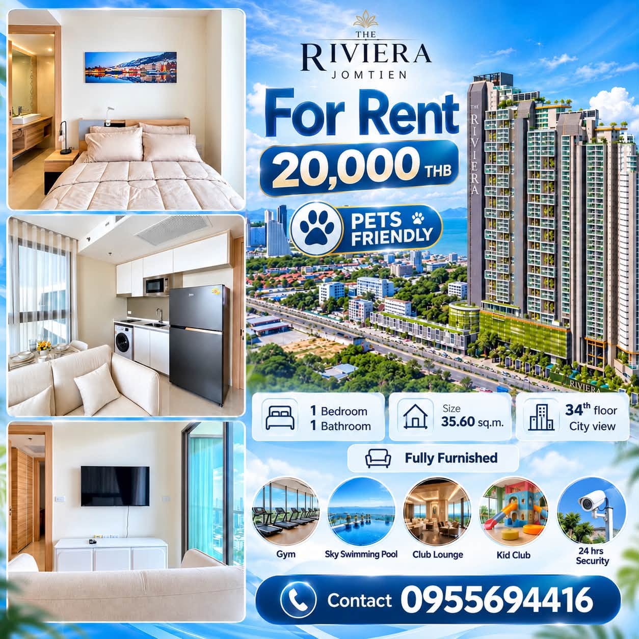 Condo · 1 bed · 36 m² · Jomtien