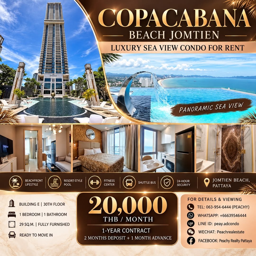 Condo · 1 bed · 29 m² · Jomtien